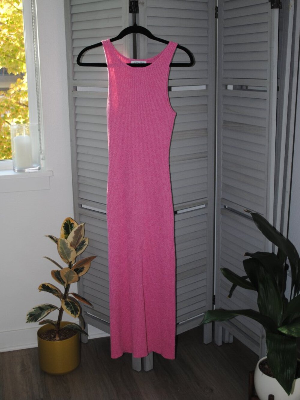 🌸 Emory Park Pink Ribbed Stretchy Sundress 🌸